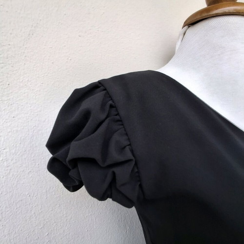 Lussile Excusive Colection dress black like new with satin detail