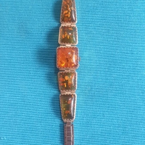 Vintage 90s Chaika jewelry watch used with amber