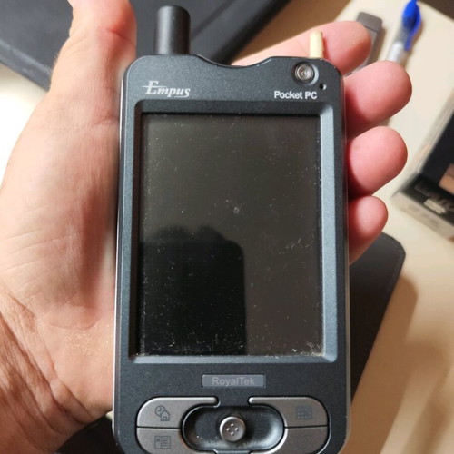 Empus Pocket PC PDA used with case and broken stylus