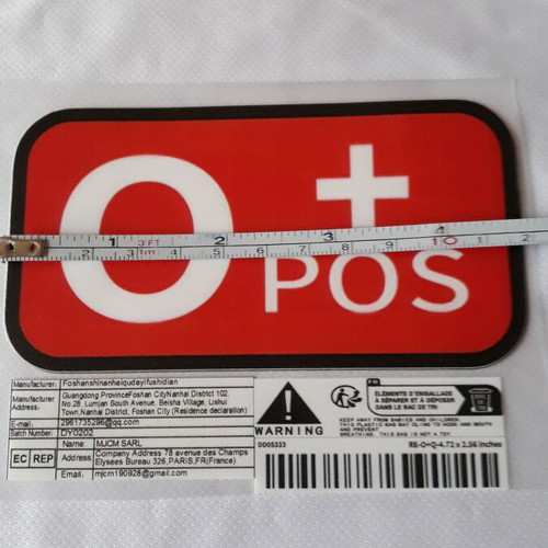 Blood group sticker waterproof and indelible new