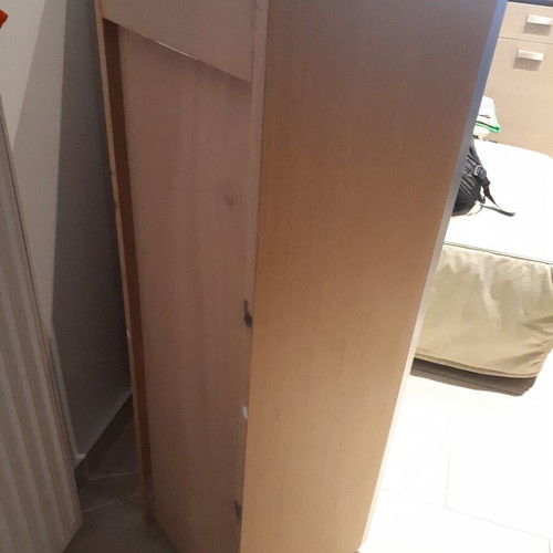 Beech wood shelves set of 2, like new, with glass doors