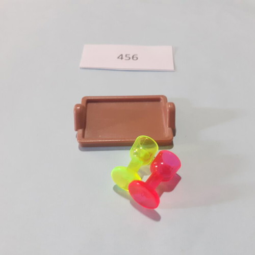 Playmobil tray and glasses 456 like new