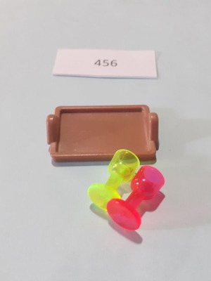 Playmobil tray and glasses 456 like new