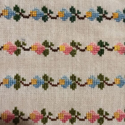 Pillow with handmade embroidery like new