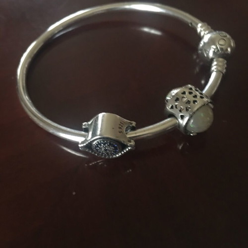 Silver bracelet with two elements new