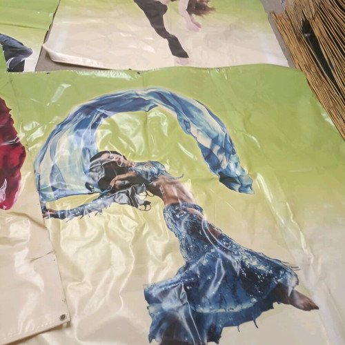 Banners, gaiters and ballet shoes like new from dance school closing