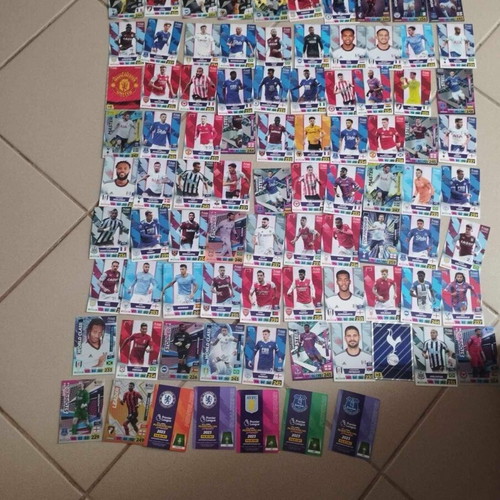 Premier League 2023 football cards used, pack of 130