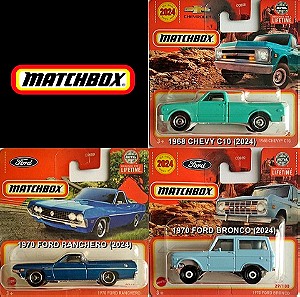 Αυτοκινητάκια Matchbox (Σετ με 3 Μοντέλα)