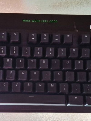 Razer Blackwidow Lite клавиатура с оранжеви клавиши, като нова