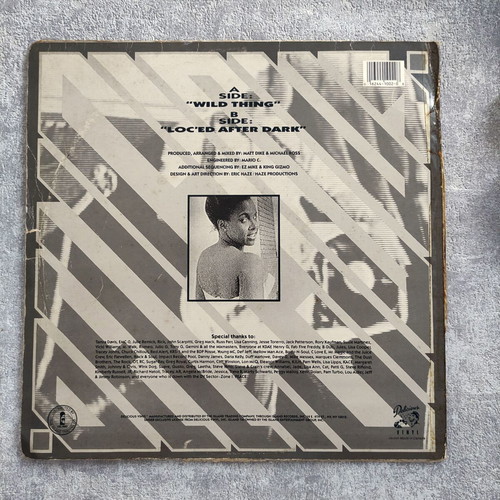 Tone Loc Wild Thing 12'' Maxi Single used, original Canadian pressing 1988