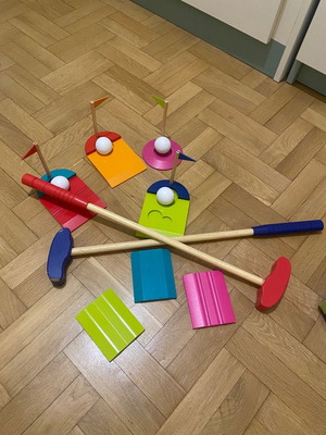 Ξύλινο mini golf μεταχειρισμένο για 2 παίκτες