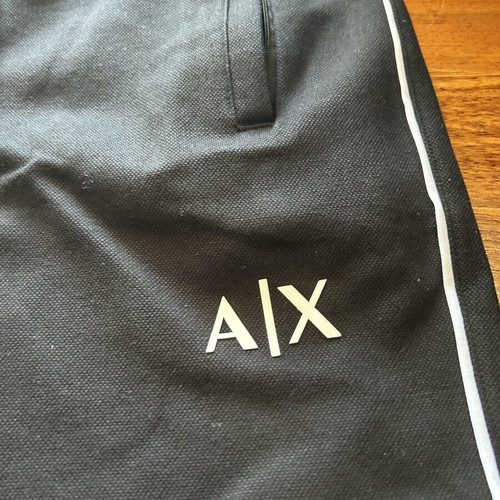 Armani Exchange black joggers, small