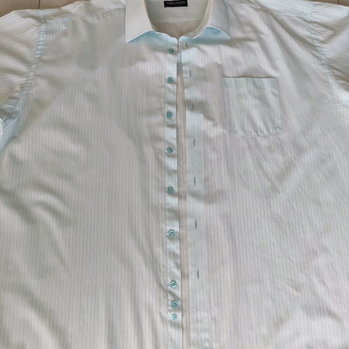 Vintage Uomo Corovesis men's shirt 6XL like new, turquoise