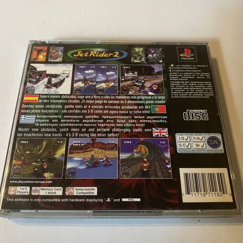 Jet Rider 2 PlayStation (PS1) used, CIB with discoloration
