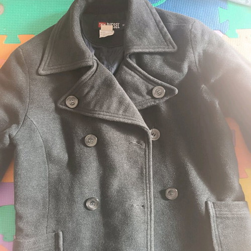 Diesel medium coat like new, black