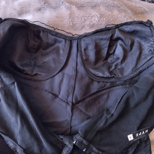 Hype black bustier size small like new