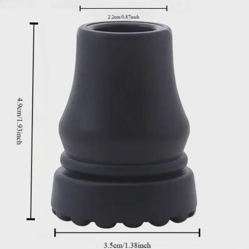 Rubber Bases for Crutches or Walking Cane New, Pack of Two