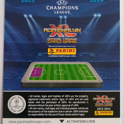 Roberto Jiménez Olympiacos collectible card Panini UEFA Champions League