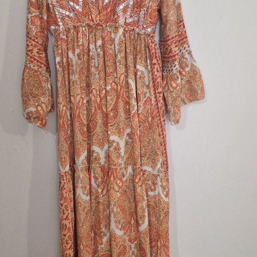 Long women's dress new, orange