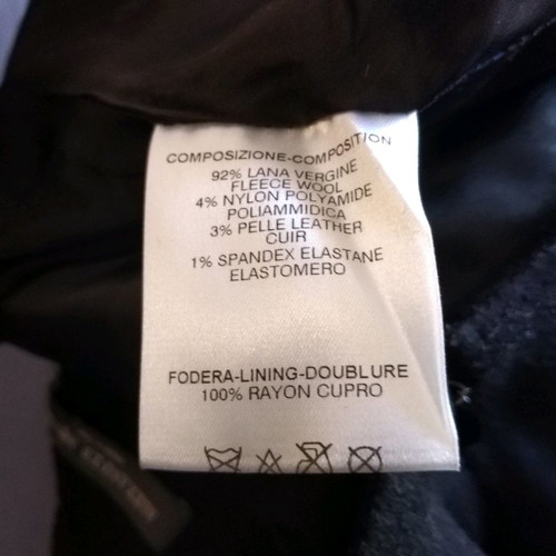 Alexander McQueen wool skirt used with leather details size 42