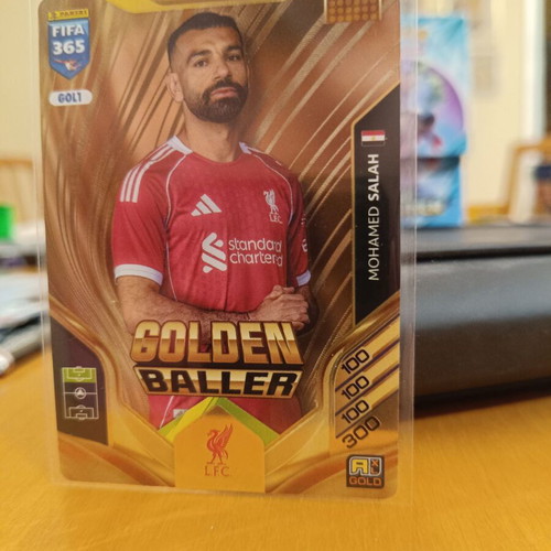 Adrenalyn Mohamed Salah Golden Baller football card Liverpool new