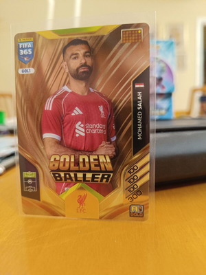 Adrenalyn Mohamed Salah Golden Baller κάρτα ποδοσφαίρου Liverpool καινούργιο