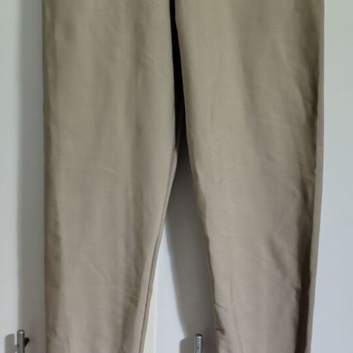 High-waisted leggings size M like new, beige with thick fabric