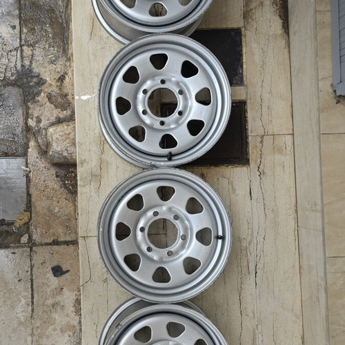 Metal rims set J16 x 6J used, pack of 4, 6 holes