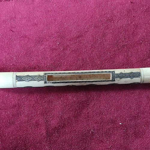 French long case with double lids and silver ornaments used, 1900