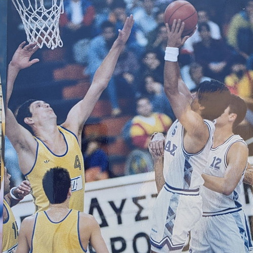 Panagiotis Giannakis Greece National Basketball Team Photo used, 1990s