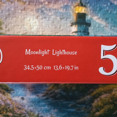 Cherry Pazzi Puzzle 500 Pieces like new, Moonlight Lighthouse