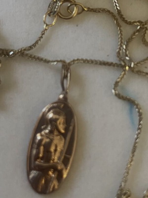 Gold 585 chain with 375 pendant