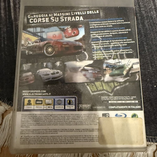 Need for Speed ProStreet PS3 used, complete with Italian cover