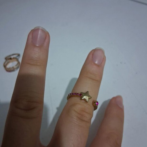 Avon ring 18.1 mm like new, multicolor gold tone