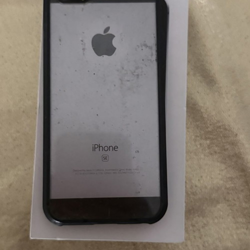iPhone SE 16GB space grey used with case and box