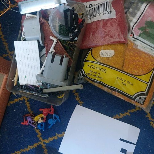 Modeling materials pack for trains