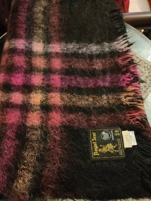 Mohair Wool Scarf Blanket Samuel Tweed and Co like new