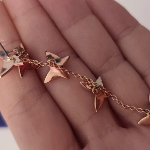 Swarovski Lilia Drop Earrings, rose gold-tone, colorful butterflies