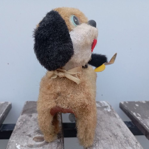 Cragstan Linerman wind-up dog used, Japan 1950