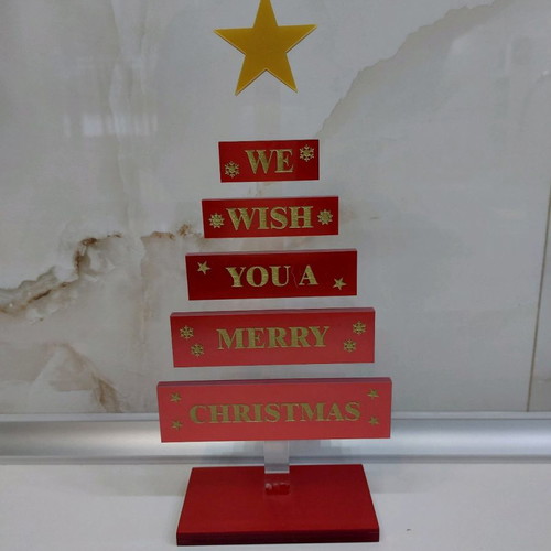 Decorative handmade Christmas tree from plexiglas new