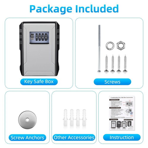 Large Key Box New Heavy-Duty With Code For Airbnb Booking