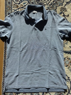 Jack & Jones Polo μπλούζα μπλε XL καινούργια, 100% βαμβακερή