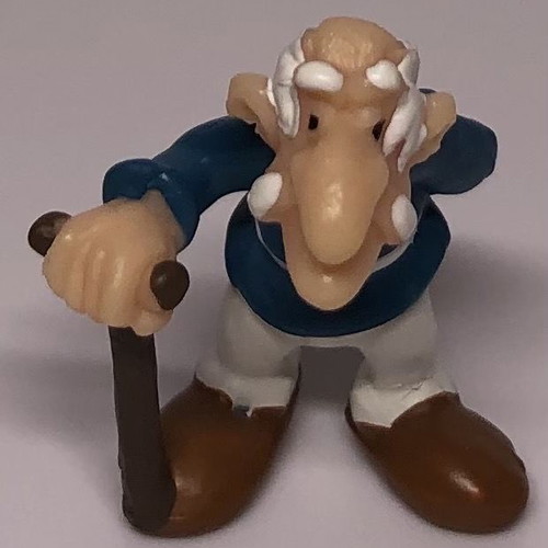 Asterix & Obelix Mathusalix figure used, Plastoy 1999, 2.5 cm