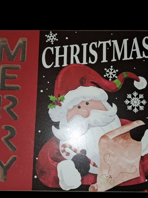 Wooden Christmas decoration like new, 20x20 cm