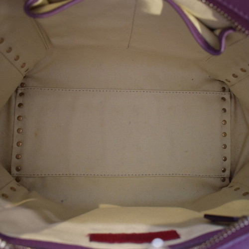 Valentino Garavani Rockstud Small Tote bag like new, plum purple leather