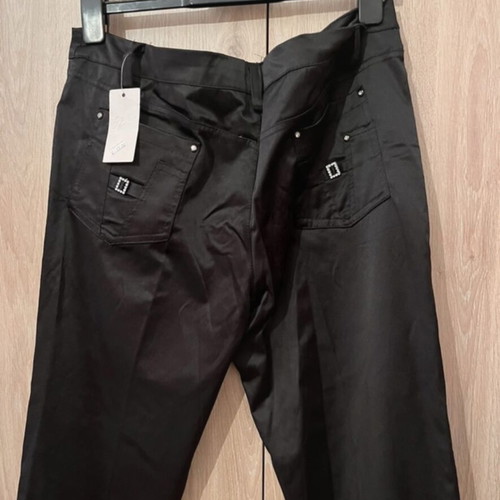 Black satin pants new, size XXL