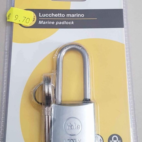 Yale marine long-shackle inox padlock 30mm new