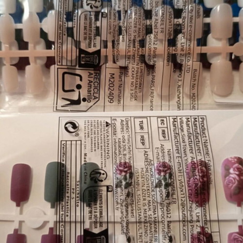 Nail decoration set, assorted pieces