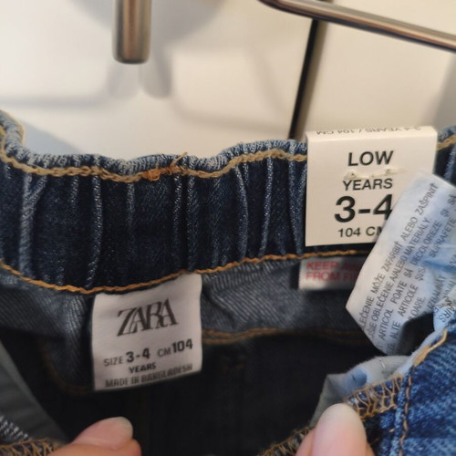 Zara Kids denim pants new with tag, size 3-4 years, 104 cm
