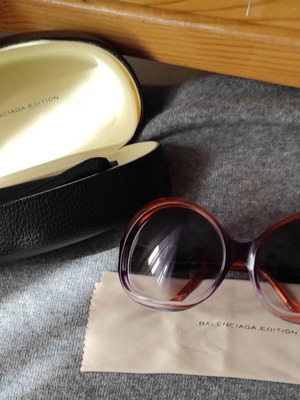 Balenciaga Edition oversized women's purple-orange sunglasses like new